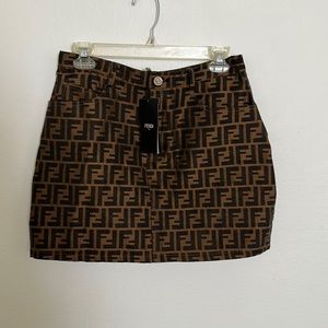 Vintage fendi mini skirt